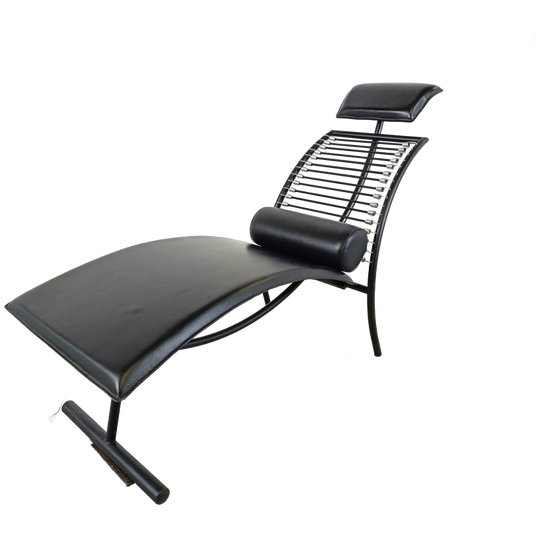Vintage Chaise Longue In The Manner Of Rene Herbst, 1990s 1
