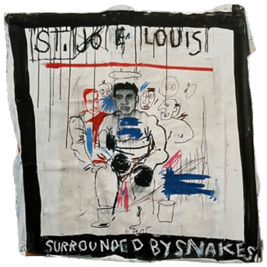 Jean Michael Basquiat, St.joe Louis Surrounded By Snakes, 1982 .. 1