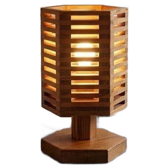 Pell Snidare Lamp Vintage Lamp Pinewood Lamellen Lamp 1
