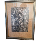 Linoleum Snede Wh Maria En Jezus thumbnail 1