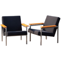 Gijs van der Sluis Model 30 | Vintage Design Stoelen | Stof