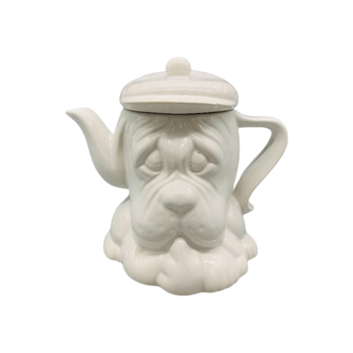 Vintage Theepot Droopy Dog Wit