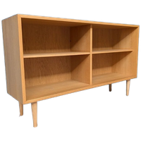 Midcentury Eiken Lage Boekenkast, Borge Mogensen