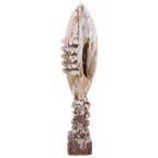 Unique Glazed Ceramic Art Sculpture, Sicily thumbnail 1