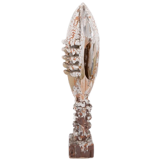 Unique Glazed Ceramic Art Sculpture, Sicily 1