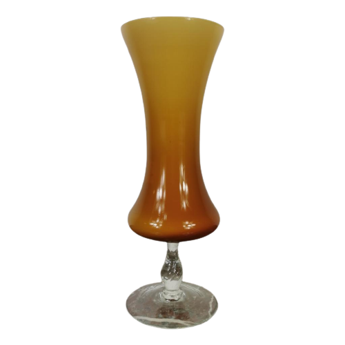 Vintage Opaline Vaas, Bloemenvaas Van Opaal Glas