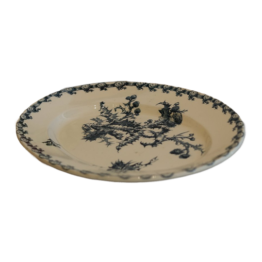 Ovale Schaal, Ironstone, Gien, Chardons Model 1