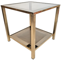 Belgo Chrom - De Wulf - Side Table - Hollywood Regency Stijl - 70S