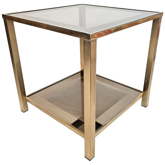 Belgo Chrom - De Wulf - Side Table - Hollywood Regency Stijl - 70s 1