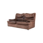 Vintage Aniline Leather 2-seats Sofa From 1970’s thumbnail 1