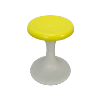 Space Age Kruk Geel En Wit Nr. 1