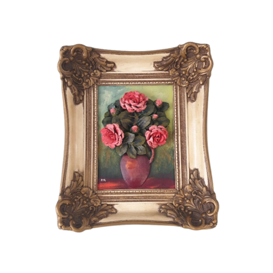Bloemenschilderij In Reliëf 1