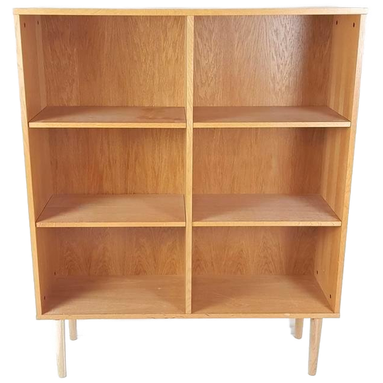 Vintage Eiken Fineer Kast | Vakken Kast | Boeken 1