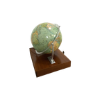 Glazen Globe Columbus Paul Oestergaard Met Atlas En Lamp thumbnail 1