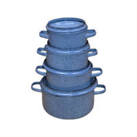 Emaille Pannen Set 4 Stuks