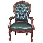 Antieke Chesterfield Dames Armfauteuil thumbnail 1
