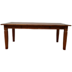 Vintage Franse Boeren Eettafel Eetkamertafel Tafel Met Lades Teakhout thumbnail 1