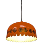 Vintage Oranje Hanglamp, Jaren '60, Deens Design Fog & Mørup thumbnail 1