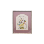 Zilveren Lijst Geborduurde Bloemen & Vlinder thumbnail 1