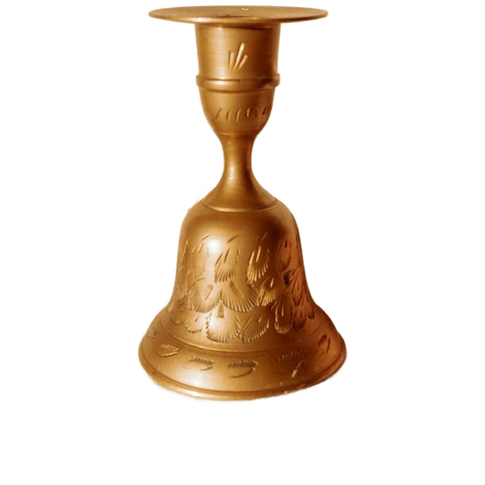 Messing Kandelaar In De Vorm Van Een Bel 1