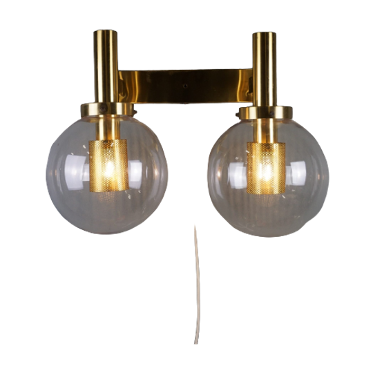 Zweedse Messing Wandlamp, Hans Agne Jakobsson 1960 1