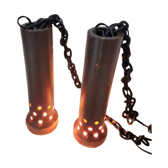 Ceramic Lamps Seventies 70's / Height 30 Cm 1