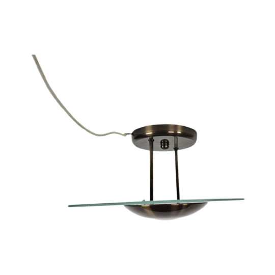 Noustil Iluminacion - Saturnus Lamp - Messing - Glas - Halogeen - 80s 1