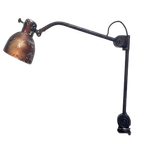 Industriële In Hoogte Te Verstellen Vintage Klemlamp, 1960'S thumbnail 1