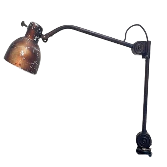 Industriële In Hoogte Te Verstellen Vintage Klemlamp, 1960's 1