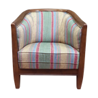 Vintage Stoffen Clubfauteuil thumbnail 1