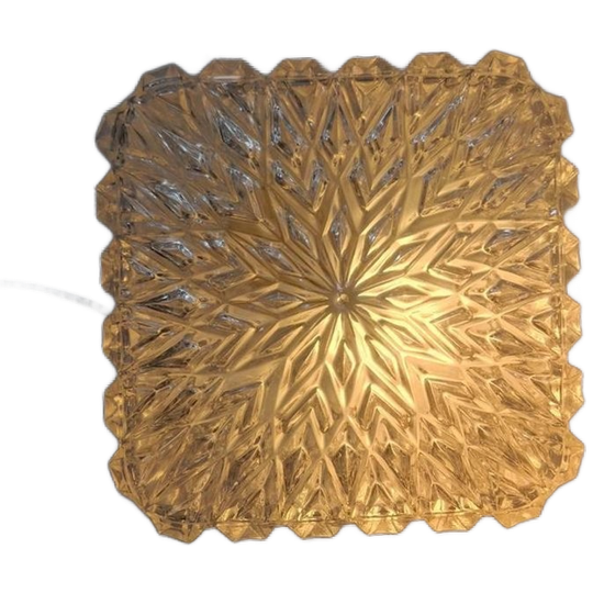 Vintage Glazen Plafond Lamp Design Glas. 1