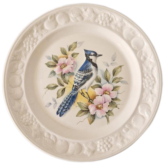 Royal Worchester Company Bord Blue Jay Amarican Bird Series 1