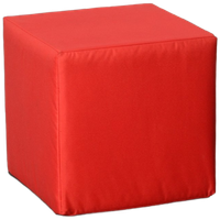 Officenow Poef, Rood, 43 X 43 Cm