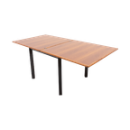 Vintage Italian Design Foldable Walnut Dining Table / Opvouwbare Eettafel From 1980’s thumbnail 1
