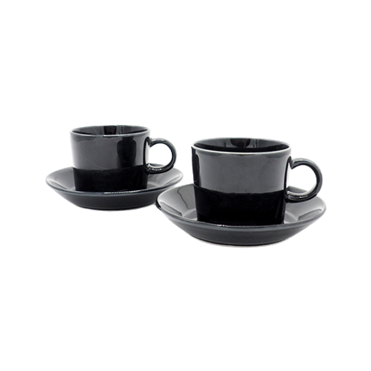 Set Arabia Teema Koffiekopjes Zwart 1