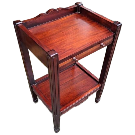 Klassiek Engels Bijzettafel, Haltafel, Telefoontafel Afm. 4 1