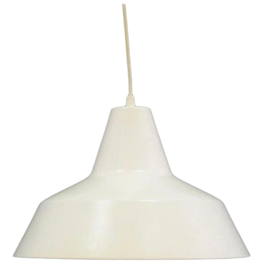 White Chandelier, Danish Design, 1970s, Production: Denmark 1