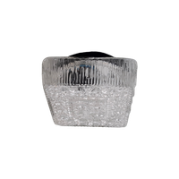 Qd20 – Plafondlamp Jaren 60 -Transparant