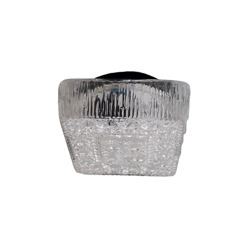 Qd20 – Plafondlamp Jaren 60 -Transparant