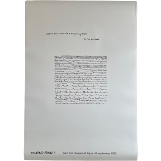 Yoko Ono, A Poem To Be Read With A Magnifying.. 1