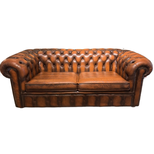 Engelse Salvale Chesterfield 3 Zits Bank Roest Bruin 1