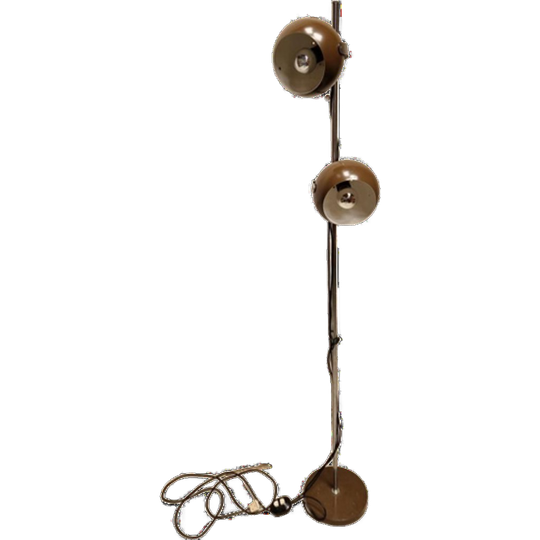 Vintage Vloerlamp Bruine Bollenlamp Bollamp Gepo , Herda ? 1