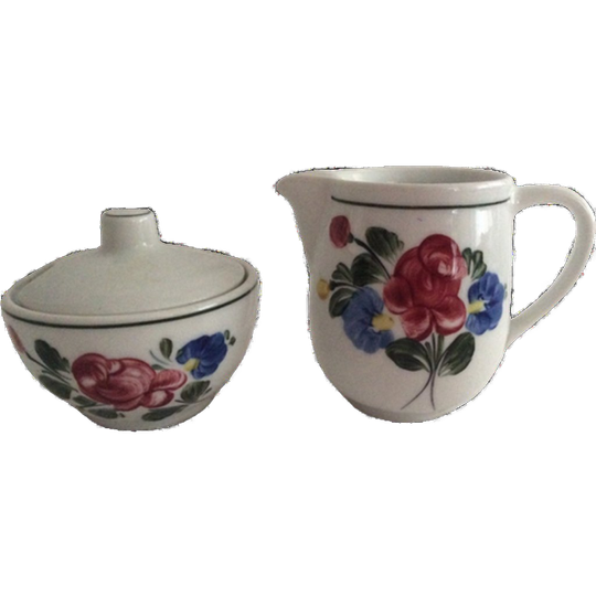 Vintage Roomkan Set Van Lilien Porzellan 1