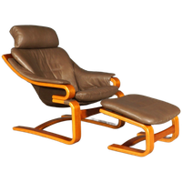 Deense “apollo” Fauteuil Met Hocker – Svend Skipper – Jaren 70