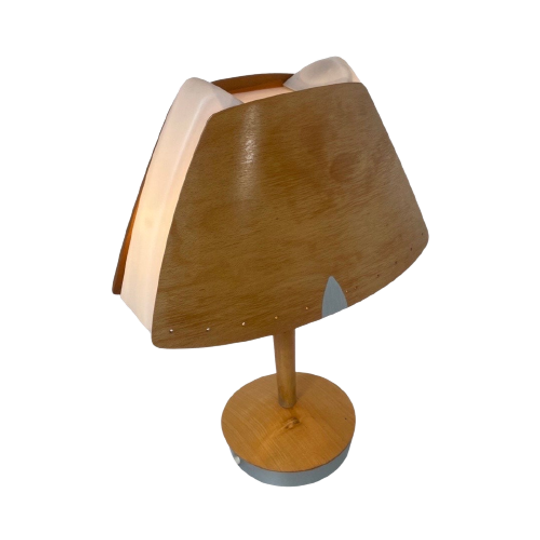 Soren Eriksen - Lucid - Table Lamp Model ‘culot’ - Plywood, Plastic And Aluminium (two In Stock) 1