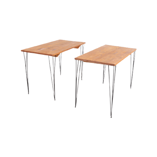 Vintage Scandinavian Design Pair Of Architectural Tables 1