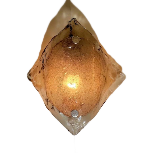 Vintage Murano Glazen Wandlamp Van Kalmar 1970 1