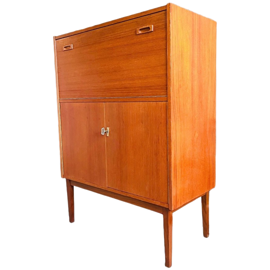 Vintage Mid-century Deens Design Secretaire Kast 1960’s 1