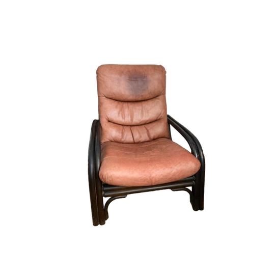 Vintage Manou Rotan Fauteuil 1
