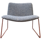 Designstoel – Wolbouclé & Roestvast Staal thumbnail 1